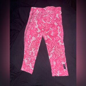 Nike Girls Pink Dot-Print Athletic Leggings
